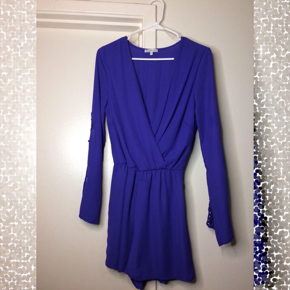 Charlotte Russe lavender blue romper